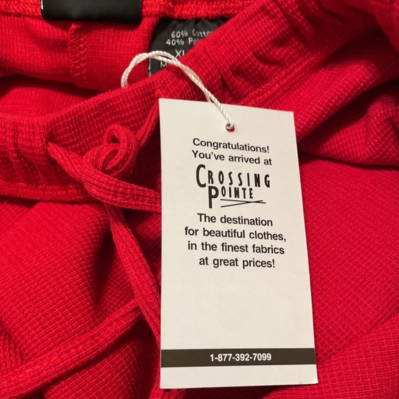 New With Tags Red Maxi with Elastic tie Waist/ Square Weave Waffle Fabric/ XL - Picture 9 of 11